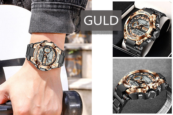 Dit nye luksus ur kan fås i guld, sølv eller sort, og leveres i en flot gaveæske2 