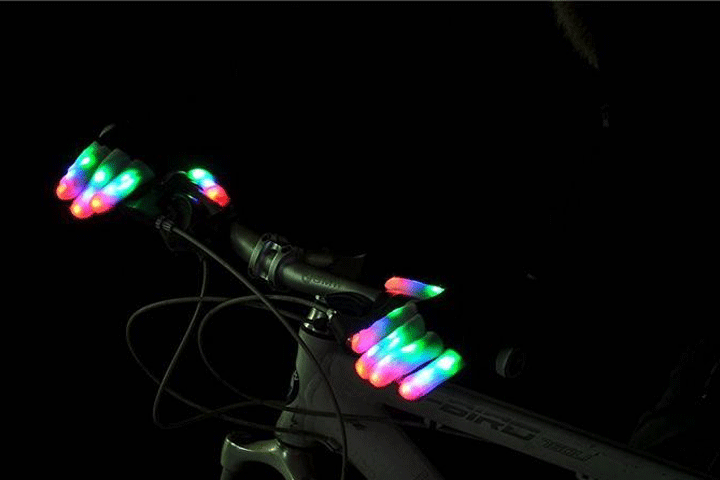 Lysende handsker med LED lys i 7 forskellige farver 1 