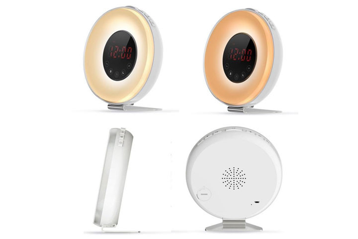 Fantastisk lysterapi vækkeur der vækker dig nænsomt med blidt lys og lyde2 