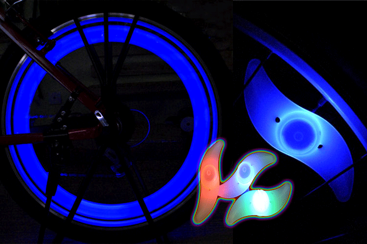 Bliv set fra alle vinkler med LED-lys til cykelhjulet5 