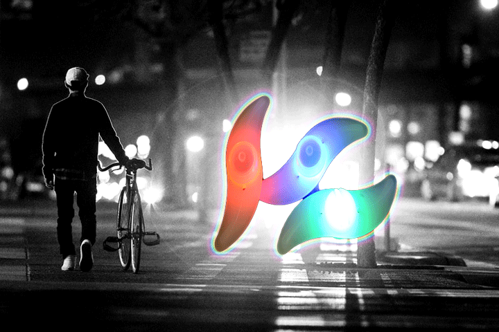 Bliv set fra alle vinkler med LED-lys til cykelhjulet3 