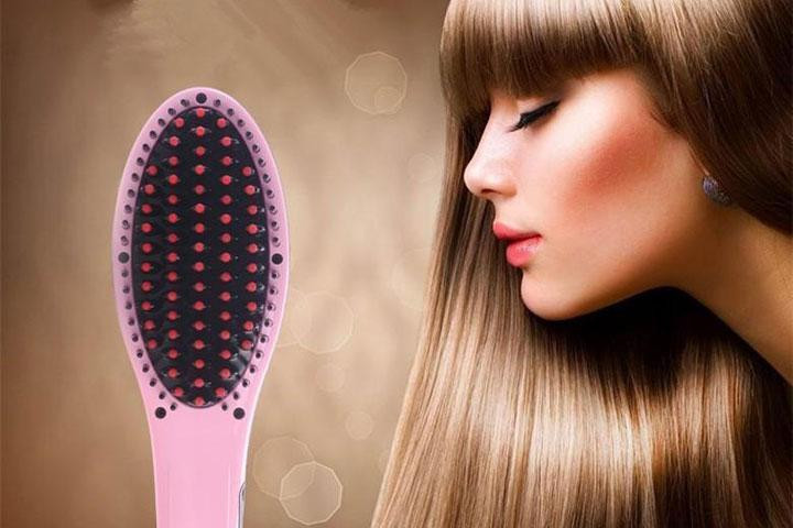 Få flot og glat hår, mens du børster det med denne smarte og praktiske glattebørste - nemmere bliver det ikke!1 