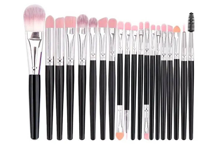 Sæt med 20 Professionelle Makeup Børster – Perfekt til Alle Looks! 1 