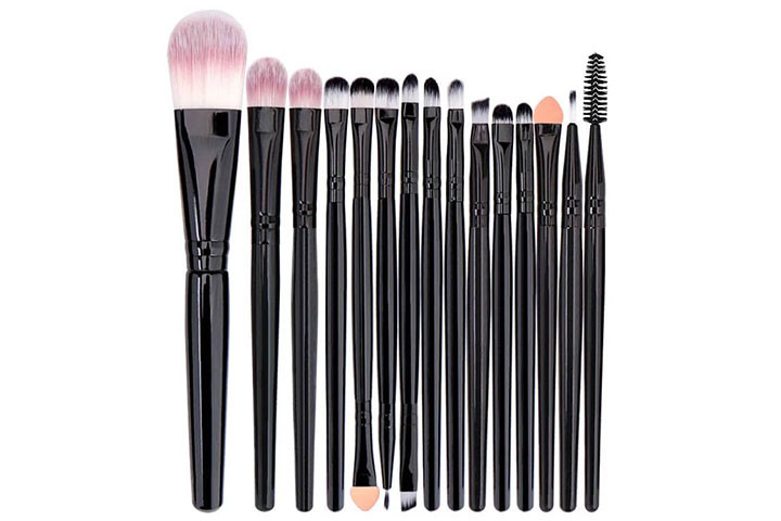 Sæt med 20 Professionelle Makeup Børster – Perfekt til Alle Looks! 3 