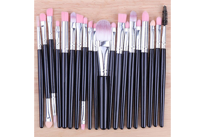 Sæt med 20 Professionelle Makeup Børster – Perfekt til Alle Looks! 5 