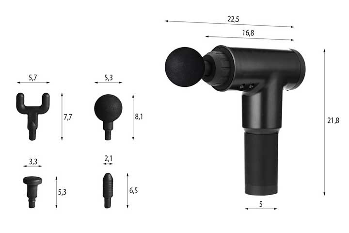 Massage pistol til ømme muskler og led smerter5 