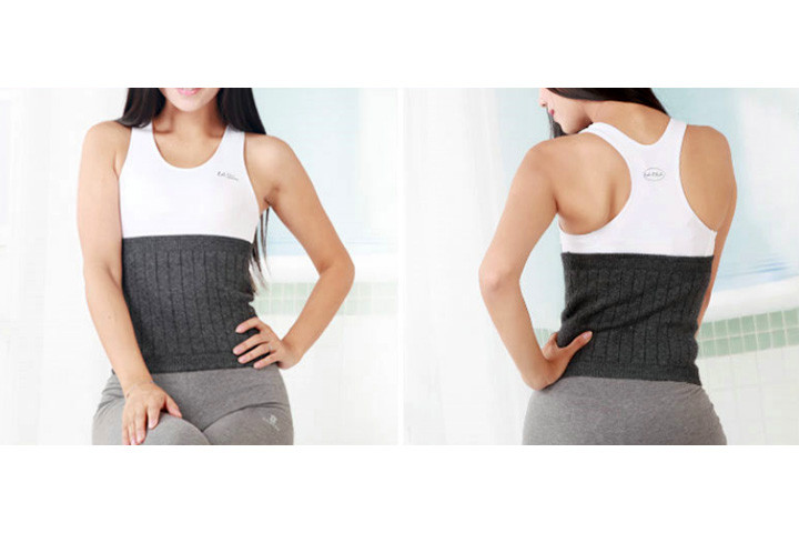 Mave og ryg varmer i uld - vælg mellem sort eller grå model5 