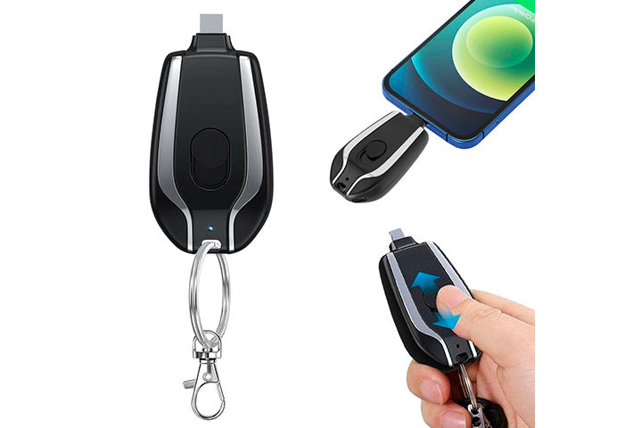 Slip aldrig op for strøm på mobilen - Mini Powerbank med Nøglering2 