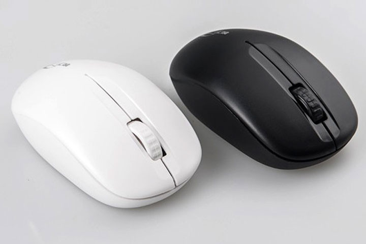 Trådløs optisk mus i sort eller hvid farve til både højre- og venstrehåndede 2 