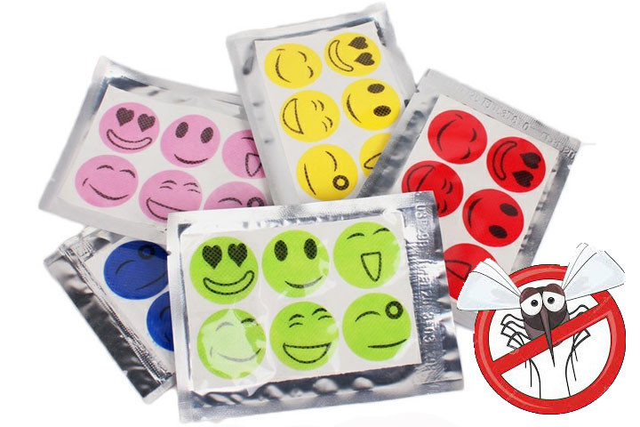 Mygge stickers - klistermærker med smiley motiver og citronella duft, der holder myggene på afstand3 