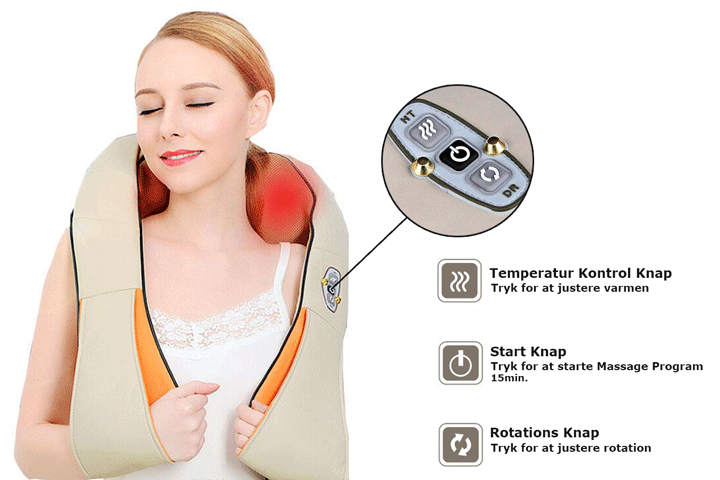 Kom muskelspændinger i nakke, skuldre m.m. til livs med dette smarte massageapparat2 
