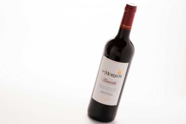 12 flasker Los Molinos Tempranillo rødvin fra Valdepeñas regionen i Spanien 5 