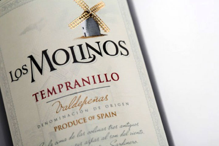 12 flasker Los Molinos Tempranillo rødvin fra Valdepeñas regionen i Spanien 2 