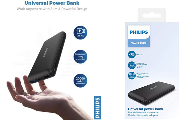 Gem din strøm når den er billigst med en Phillips powerbank3 