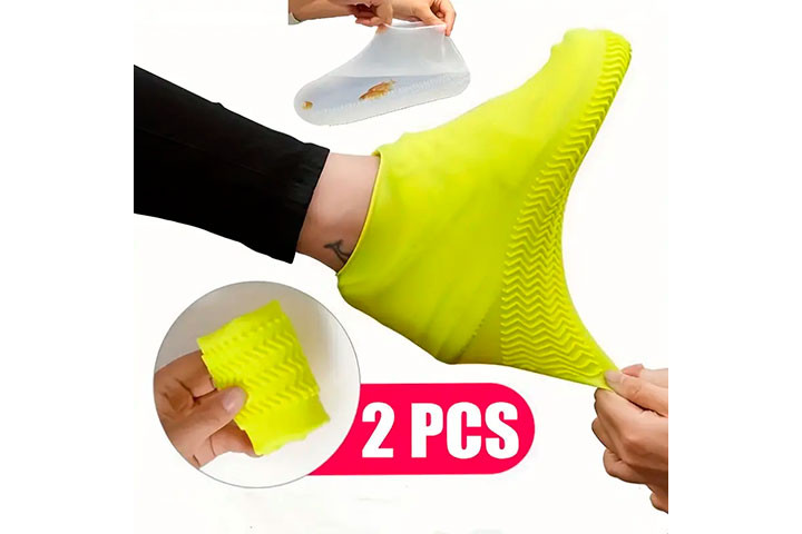 Hold dit fodtøj tørt med 2 par Silikone Outdoor Cover!2 