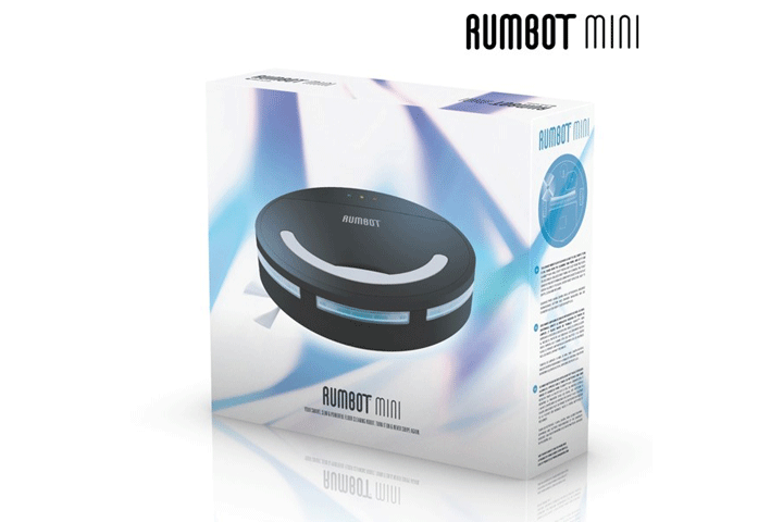 Rumbot Mini robotstøvsuger, der opsamler støv og skidt fra dine gulve - uden at du skal løfte en finger!5 