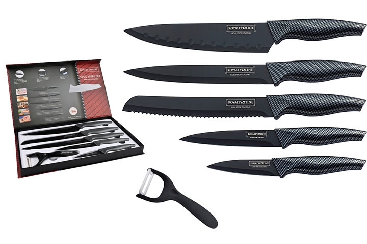 Royalty Line knivsæt bestående af 5 forskellige slags rigtig gode knive1 