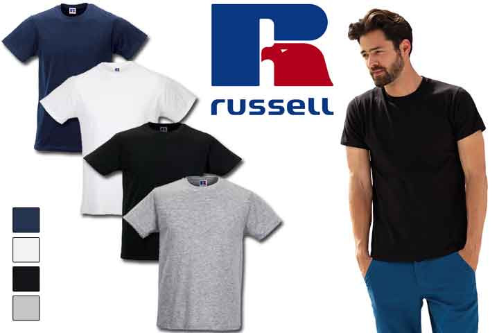 Herre t-shirts fra Russell - vælg mellem 5 eller 10 stk.1 