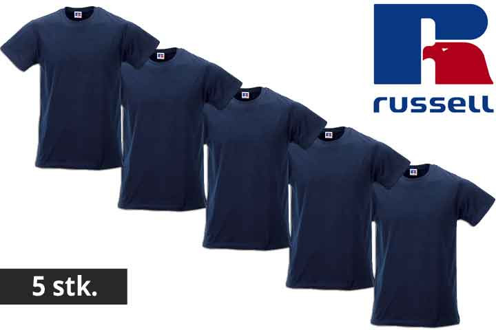 Herre t-shirts fra Russell - vælg mellem 5 eller 10 stk.2 