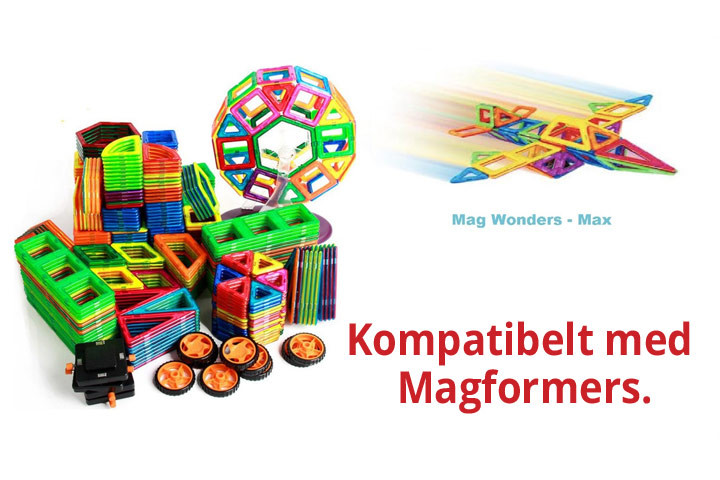 Mag Wonders Max - magnetisk byggelegesæt med brikker i forskellige farver 1 