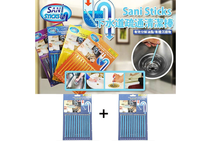 Rens nemt dine afløb med de super effektive Sani Sticks.3 