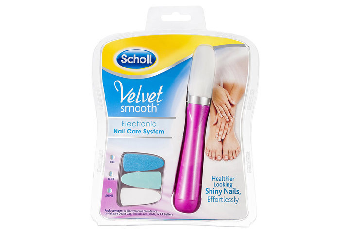 Scholl Velvet Smooth Electronic Nail Care System til både mani- og pedicure 3 