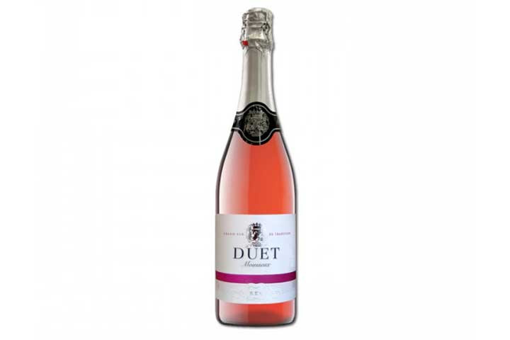 12 flasker DUET sparkling rosé med en smag af eksotiske frugter3 