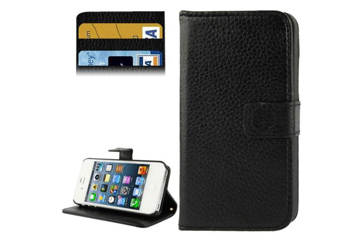 Beskyt din iPhone med et flip cover i flot design og med plads til kreditkort 4 
