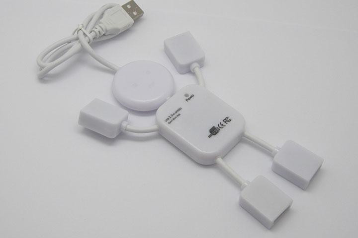 Forbind flere enheder på samme tid, med den søde og sjove USB hub der er designet som en sprællemand2 