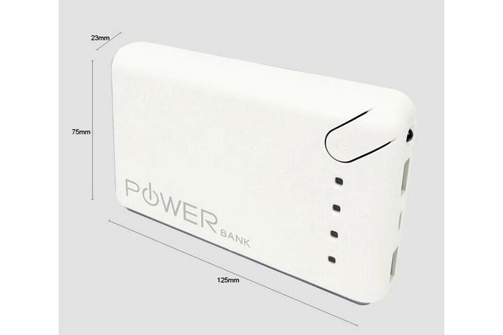 Power Bank på 20.000 mAh, hvilket svarer til op mod 3-4 fulde opladninger2 