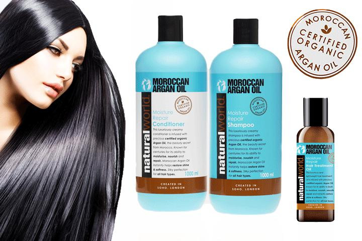 Luksusbehandling til dit hår med Økologisk Moroccan Argan Oil til lav pris3 