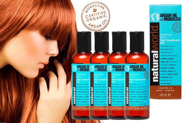 Luksusbehandling til dit hår med Økologisk Moroccan Argan Oil til lav pris5 