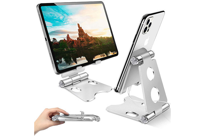 Justerbart Telefon- & Tablet Stativ – Stabil & Stilfuld Holder1 