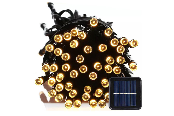 Solcelle LED lyskæde med 100 LED-lys til udendørs brug3 