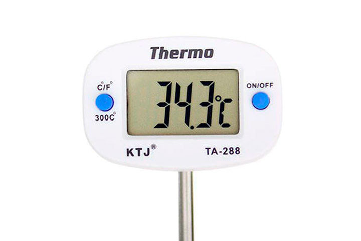 LCD Digitalt Køkkentermometer – Præcis Temperaturmåling til Kød & Væsker!2 