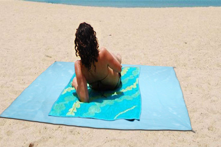 Sandfrit - Strandtæppe med dual layer mesh teknologi 4 