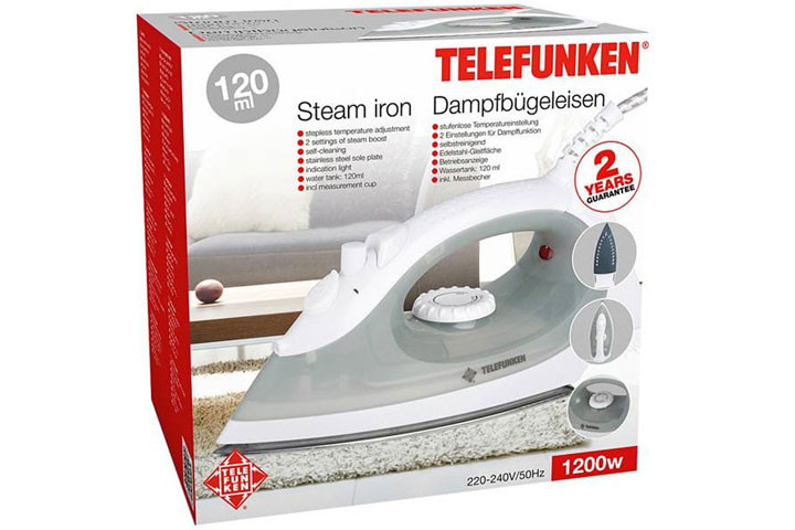 Smart Strygejern fra Telefunken med damp- og selvrengøringsfunktion.4 