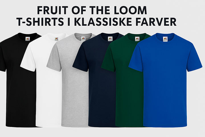 Klassisk Komfort i 5-Pak – Fruit of the Loom T-shirts til Hverdag og Promotion! 1 