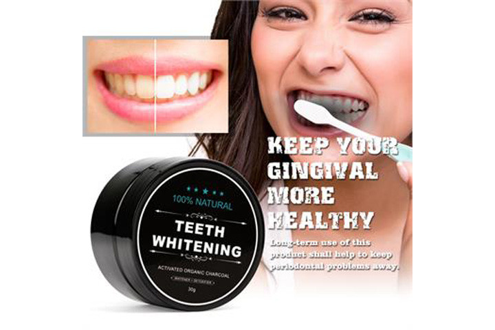 Tandblegning med kul, Få smukke, hvidere tænder på naturlig vis med dette tandblegningsprodukt1 