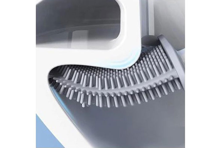 Toiletbørste med fladt børstehovede sikrer en grundig rengøring inde bag kanterne1 
