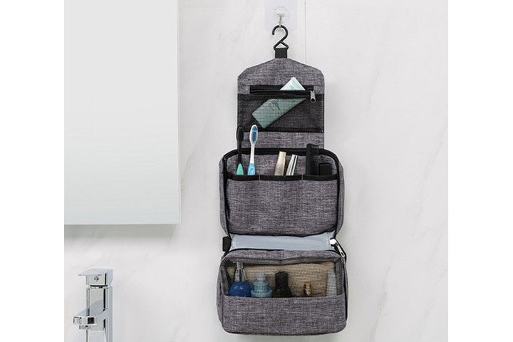 Smart toilettaske med krog – perfekt til ferie og weekendture!4 