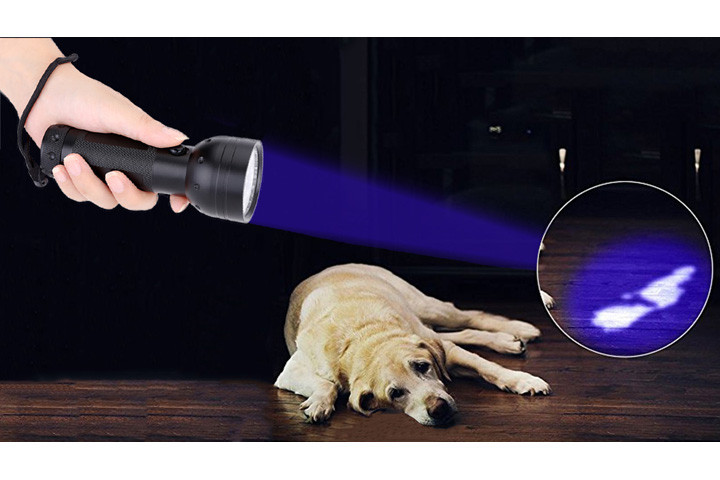 Ultraviolet flashlight i vandresistent design med 51 LED dioder 1 