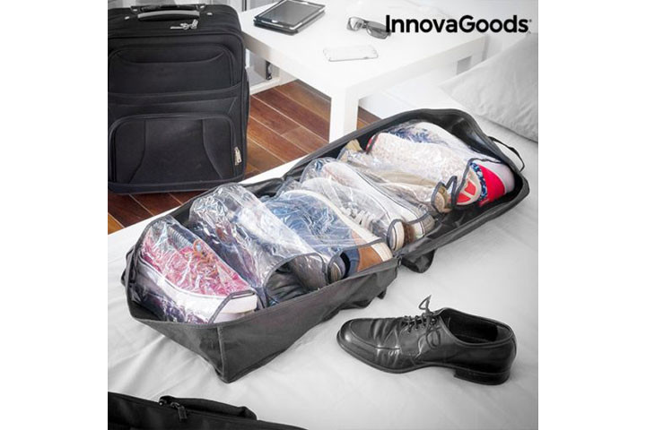 Rejsetaske til sko, der hjælper dig med at holde din garderobe organiseret - selv på farten1 