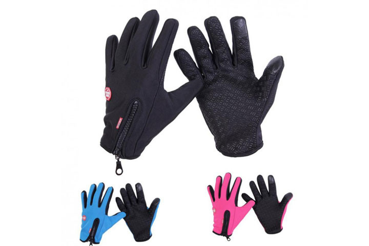 Smarte vind- og vandtætte handsker med touch og anti-skred, så du nemt kan holde ting i hånden3 