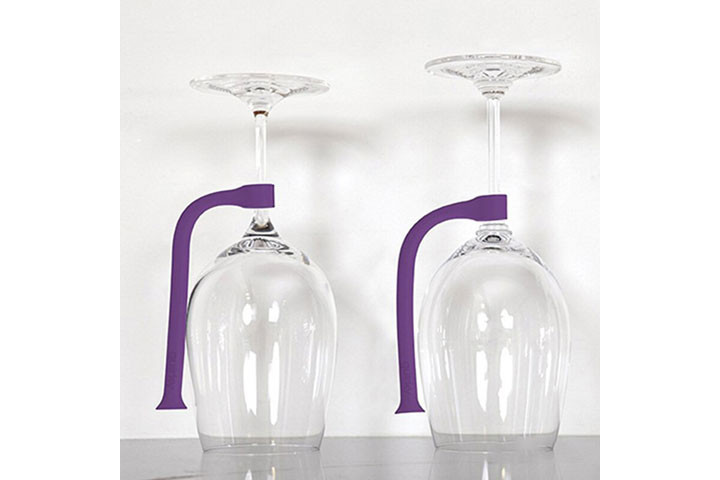 Glasholdere af silikone som beskytter vinglas i opvaskemaskinen6 