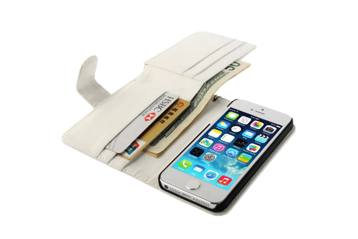 Beskyt din iPhone 5/5S, 6/6S eller 6 plus/6 plus S med et dobbelt flip cover med endnu mere plads til kreditkort og sedler!3 