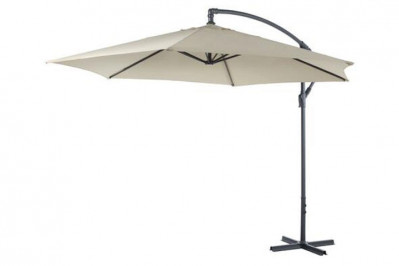 Hængeparasol Ø3 m i Beige