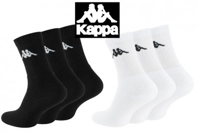 Kappa strømper - vælg mellem 3, 6 eller 12 pakker i hvid/sort