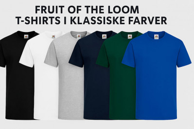 5 stk. Fruit of the Loom T-shirts