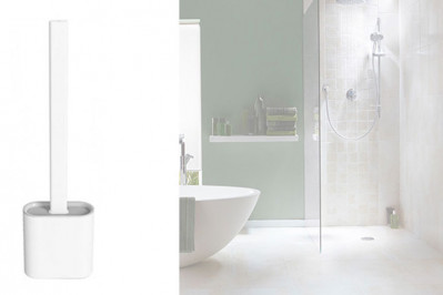 Flad toiletbørste - ny model til væg eller gulv